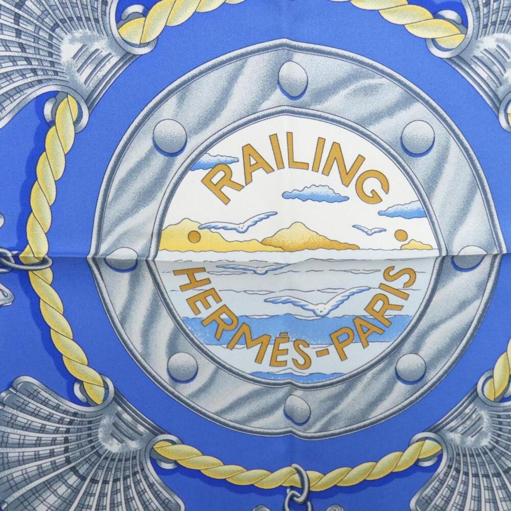 HERMES Authentic Blue Scarf - Picture 2 of 3